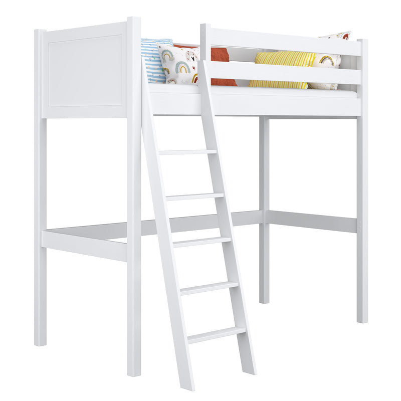 N04 Wooden Loft Bed in Custom RAL/NCS Color – Solid Wood, Nizio