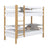 White and Oak Wooden Bunk Bed – Children’s Room, Solid Wood, Scandinavian Style