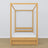 Natural pine canopy bed – open drawer, wooden, Nizio Home