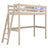 Bleached Oak Loft Bed – Children’s Room, Solid Wood, Scandi Style