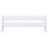 Safety rail white – wooden, front view, Nizio Home
