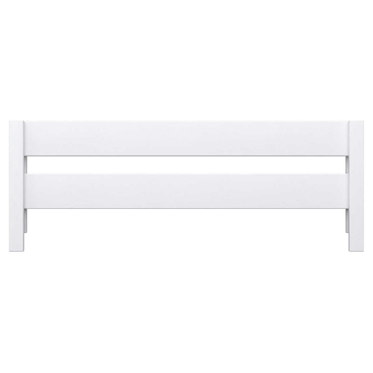 Safety rail white – wooden, front view, Nizio Home
