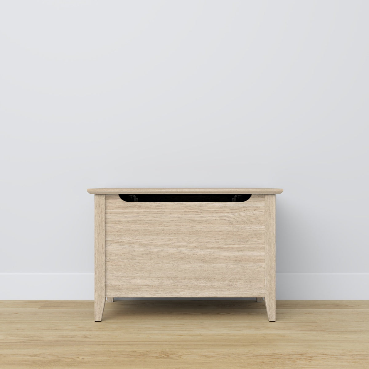 Chest oak bleached oak – storage and seating, Scandinavian style by Nizio