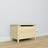 Chest clear pine – pine, closed lid, front view, Nizio