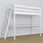 Loft bed with desk white wooden – dimensions, Nizio Home