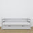 Grey sofa bed with mattress drawer made of wood – dimensions, Nizio