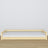 Low Wooden Clear Pine Bed – Low Frame, Side View, Scandi Bedroom