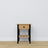Bedside table with drawer N01 oak natural oak with black – bedroom, Scandinavian style