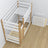 White and Oak Wooden Bunk Bed with Drawer – Scandinavian Design, Nizio
