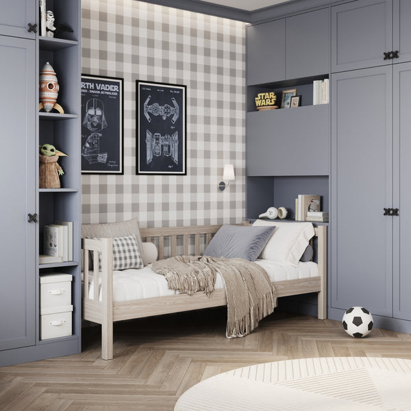 Sofa bed oak bleached oak – children’s room, Scandinavian style Nizio