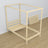Canopy bed with drawer clear pine made of wood – dimensions, Nizio