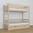 Bunk Bed with Mattress Drawer Bleached Oak Oak – Solid Wood, Scandi Style