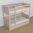 Bunk Bed with Mattress Drawer Bleached Oak Oak – Solid Wood, Scandi Style