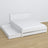 Double bed white with drawer in bedroom – Scandinavian arrangement