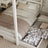 Canopy Bed White with Drawer – Side View, Wooden