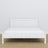 Double bed white – wooden slatted frame, Nizio Home