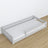 Low Bed Grey in Bedroom – Scandinavian Arrangement, Wooden