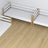 Triple bunk bed wooden white with oak – close-up of joints and construction details