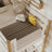 White and Oak Wooden Bunk Bed – Ladder and Joint Details, Children’s Room