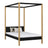 Wooden black-oak canopy bed – child’s room, Scandinavian style, Nizio
