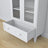 Display cabinet 1S 90 white – glass door, hinges, wooden, Nizio