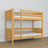 Natural Pine Wooden Bunk Bed – Two Sleeping Areas in One, Safe Construction