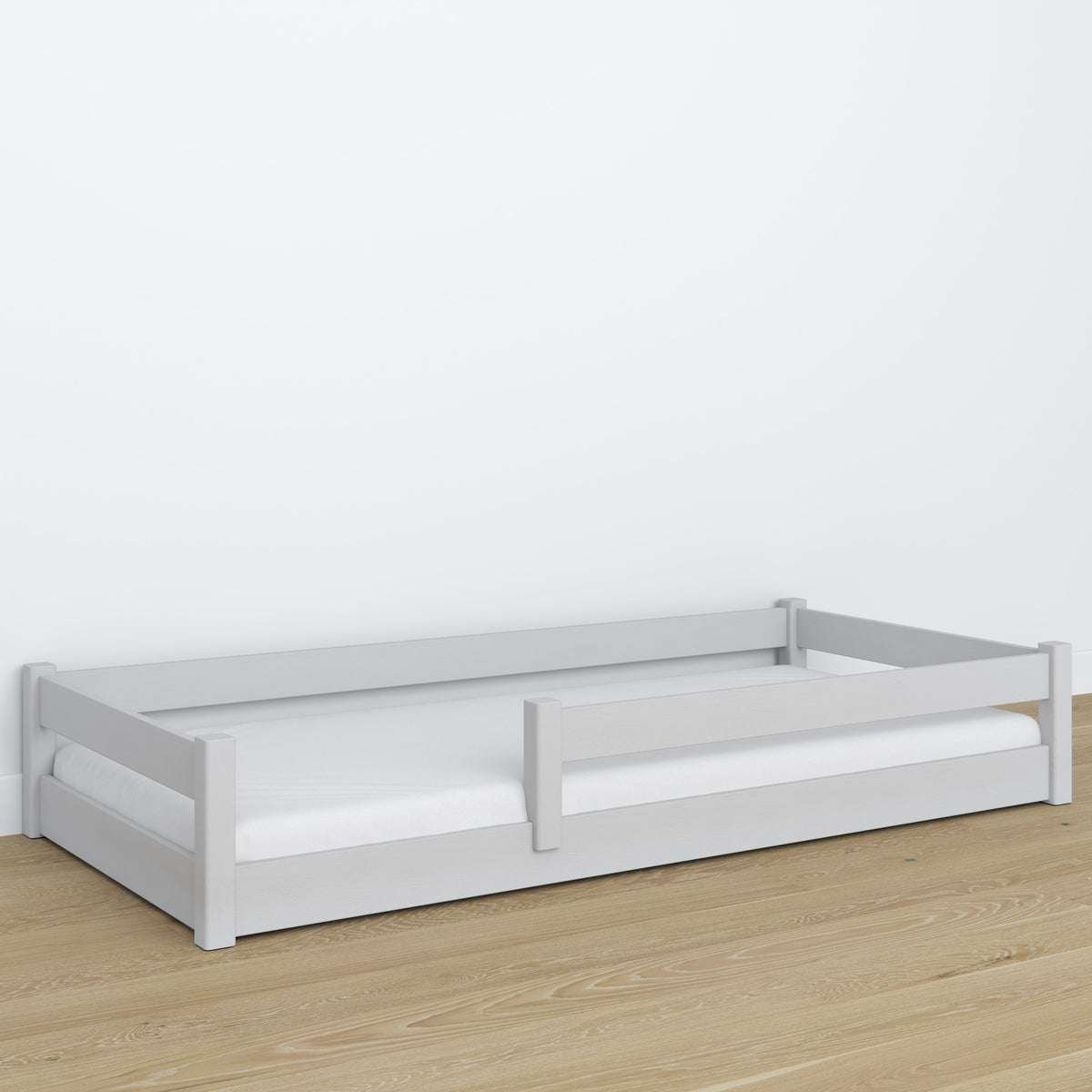 Low Bed Wooden Grey – Joint Details, Nizio Home