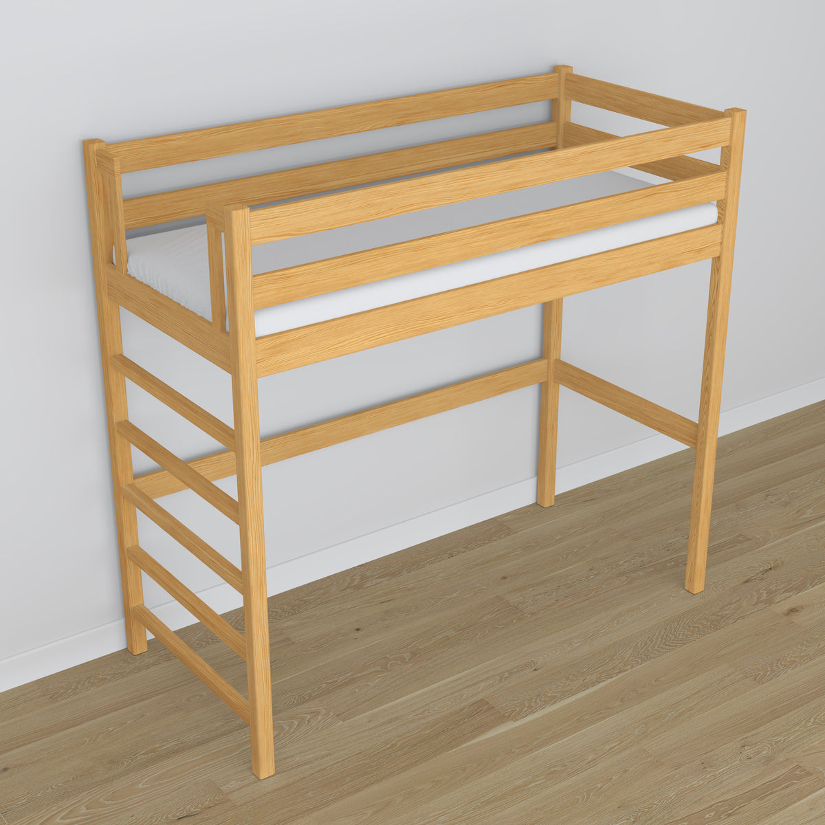 Stelaż sosnowy Nizio do łóżka na antresoli – trwała podstawa