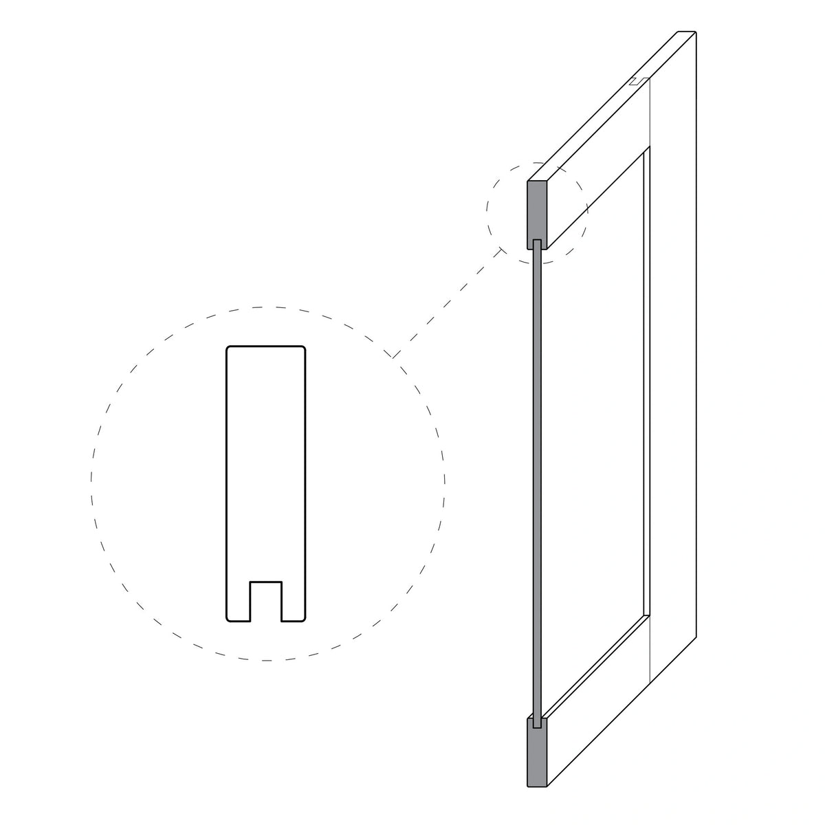 Front sample – edge and profile, close-up, Nizio Home