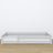 Low Bed Grey – Wooden Headboard, Close-up of Wood Quality