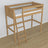 Loft bed natural oak oak – top view of the sleeping area