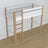 Loft bed white/oak in children’s room – scandi arrangement, wooden