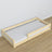Low Bed Clear Pine in Bedroom – Scandinavian Arrangement, Wooden