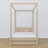 Bleached Oak Canopy Bed – Open Drawer, Oak, Nizio Home