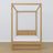 Natural Oak Canopy Bed – Open Drawer, Oak, Nizio Home