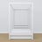Wooden white canopy bed – angled view, craftsmanship quality