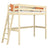 Clear Pine Wooden Loft Bed – Children’s Room, Solid Wood, Scandi Style
