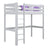 Grey Wooden Loft Bed – Children’s Room, Solid Wood, Scandi Style