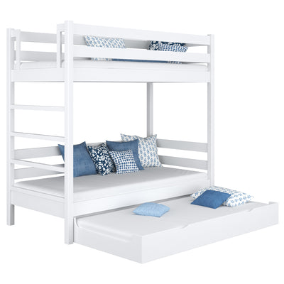 Bunk Bed with Mattress Drawer N03 Wooden in Custom RAL/NCS Color – Solid Wood, Nizio