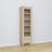 Display cabinet 1S oak bleached oak – open doors, shelves and drawer inside