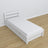 Wooden bed with drawer white – dimensions and diagram, Nizio Home