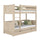 Oak Bunk Bed with Drawer Bleached Oak – Children’s Room, Solid Wood, Scandi