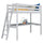 Grey Wooden Loft Bed with Desk – Children’s Room, Scandi Nizio