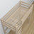 Loft bed bleached oak oak – top view of the sleeping area, Nizio