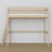 Loft bed bleached oak – oak ladder and safety rail, Nizio Home