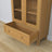 Display cabinet 1S pine natural pine – open doors, shelves and drawer inside