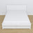 Wooden double bed with drawer white – capacity and functionality