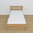 Natural Oak Bed with Drawer – Oak Runners and Details, Nizio