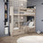Bleached Oak Bunk Bed with Mattress Drawer – Safety Rail, Oak, Nizio Home