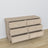 Chest of drawers 6S oak bleached oak – open drawers, spacious storage compartments